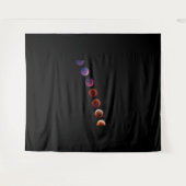 Planeten in zonnestelsel zoals leven wandkleed (Voorkant (horizontaal))