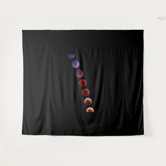 Planeten in zonnestelsel zoals leven wandkleed (Voorkant (horizontaal))