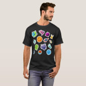 Planeten kleuren Kinder T-shirt (Voorkant volledig)