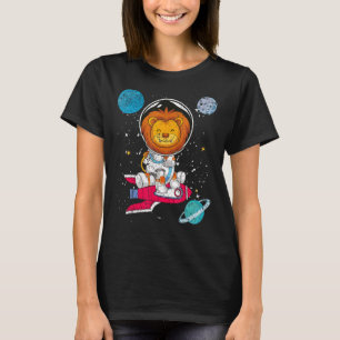 Planeten Leuke Zoo Dierlijke Ruimte Reizen Rakette T-shirt