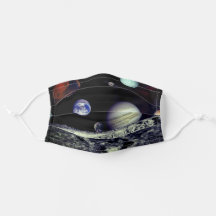 Planeten Moons Over De Buitenste Ruimte Wetenschap