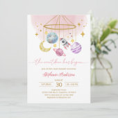 Planeten Outer Space Baby Shower Kaart (Staand voorkant)