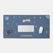 Planeten & Raket, Buitenruimte Desk Mat (Keyboard & Muis)