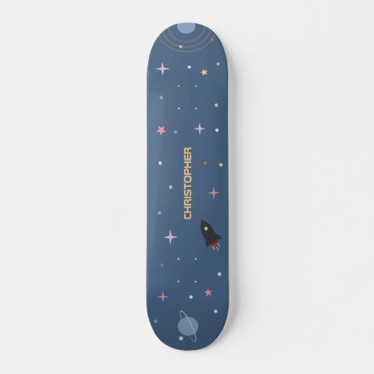 Planeten & Raket, Buitenruimte Skateboard (Voorkant)