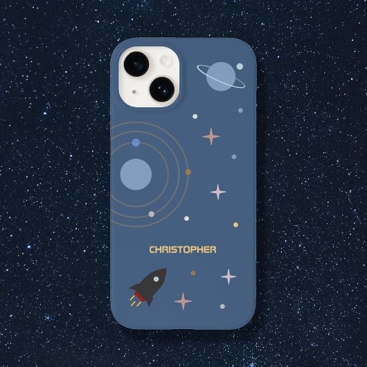 Planeten & Raket, Buitenruimte Telefoon Case
