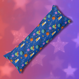 Planeten & Raketten Outer Space Patroon Lichaamskussen