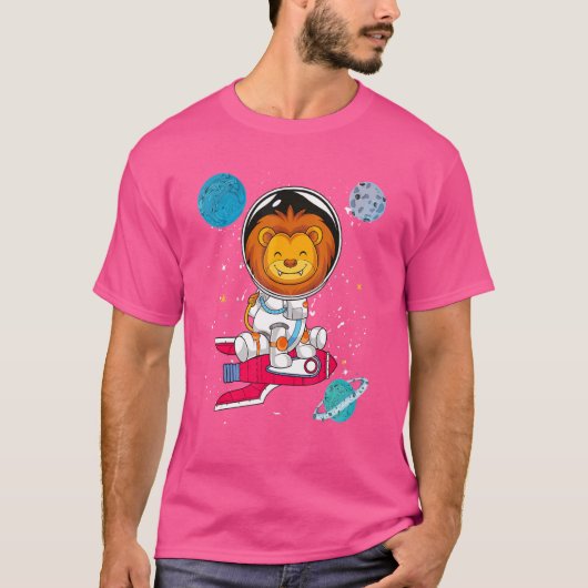 Planeten Rocket Leuk Afrika Dierenwetenschapper Le T-shirt (Voorkant)