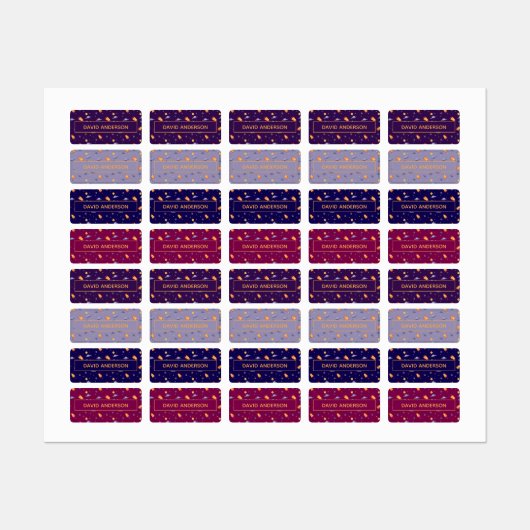 Planeten Ruimteschepen Kinder Sticker Labels (Vel)