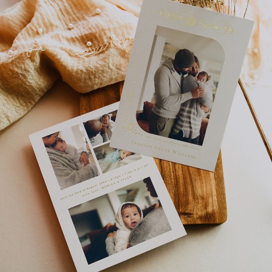 Planeten & Sterren Dierenriem | Taurus Geboorte Aa Folie Uitnodiging