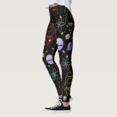 Planeten, sterren en raketschepen leggings (Links)