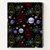 Planeten, sterren en raketschepen notitieboek (Achterkant)