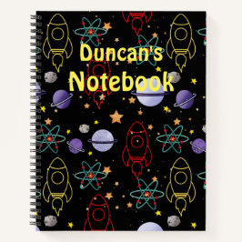 Planeten, sterren en raketschepen notitieboek