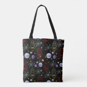 Planeten, sterren en raketschepen tote bag (Achterkant)