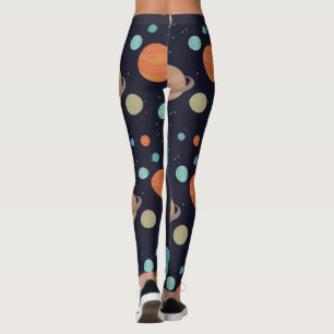 Planeten, sterren, melkweg leggings