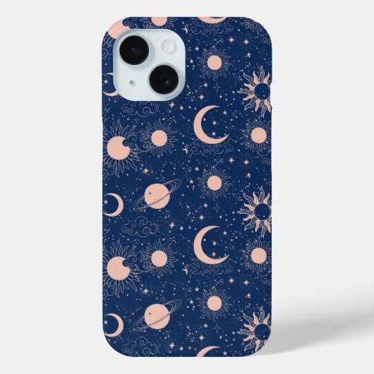Planeten & Sterren Patroon Case-Mate iPhone Case (Achterkant)