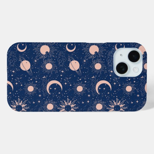 Planeten & Sterren Patroon Case-Mate iPhone Case (Achterkant (horizontaal))