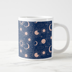 Planeten & Sterren Patroon Grote Koffiekop
