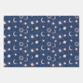Planeten & Sterren Patroon Inpakpapier Vel (Voorkant)