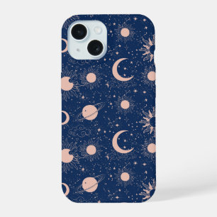 Planeten & Sterren Patroon iPhone 15 Case