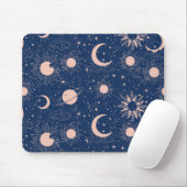 Planeten & Sterren Patroon Muismat (Met muis)