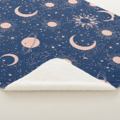 Planeten & Sterren Patroon Sherpa Deken (3/4)