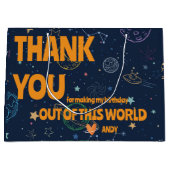 Planeten & Sterren Verjaardagsfeest Favoriet Dank  Groot Cadeauzakje (Voorkant)