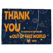 Planeten & Sterren Verjaardagsfeest Favoriet Dank  Groot Cadeauzakje (Achterkant)