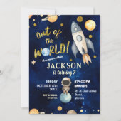 Planeten uit deze wereld Galaxy Space verjaardag Kaart (Voorkant)