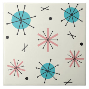 Planeten uit het atoomtijdperk Starbursts Tegeltje