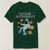 Planeten unverse Junior Astronaut Science Future A T-shirt (Design voorkant)