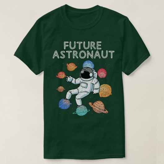 Planeten unverse Junior Astronaut Science Future A T-shirt (Design voorkant)