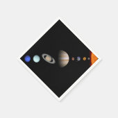 PLANETEN VAN HET ZONNESTELSEL Aangepaste Papieren  Servet (Hoek)