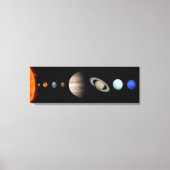 PLANETEN VAN HET ZONNESTELSEL Custom Canvas Print (Voorkant)