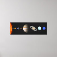 PLANETEN VAN HET ZONNESTELSEL Custom Canvas Print