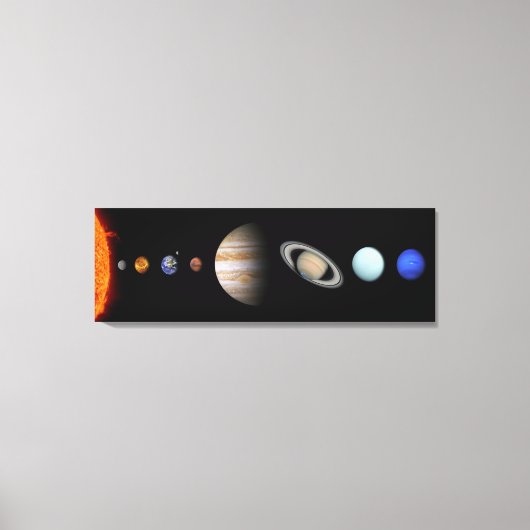 PLANETEN VAN HET ZONNESTELSEL Custom Canvas Print (Voorkant)