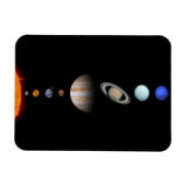 PLANETEN VAN HET ZONNESTELSEL Custom Flexibele Koe Magneet (Horizontaal)