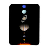 PLANETEN VAN HET ZONNESTELSEL Custom Flexibele Koe Magneet (Verticaal)