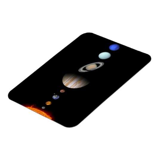 PLANETEN VAN HET ZONNESTELSEL Custom Flexibele Koe Magneet (Linkerzijde)