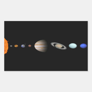PLANETEN VAN HET ZONNESTELSEL Grote Stickers