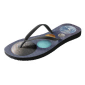 Planeten van het zonnestelsel teenslippers (Schuin)