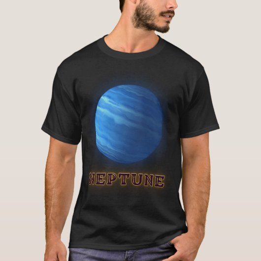 Planeten van Neptunus Kleur.v1 T-shirt (Voorkant)