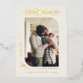 Planeten Zodiac | Aquarius geboorte aankondiging (Voorkant)