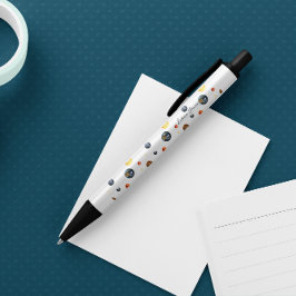 Planeten Zonnestelsel Gepersonaliseerd Zwarte Inkt Pen