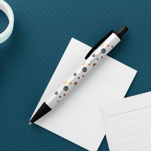 Planeten Zonnestelsel Gepersonaliseerd Zwarte Inkt Pen