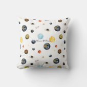 Planeten Zonnestelsel Gepersonaliseerde Baby Kussen (Voorkant)