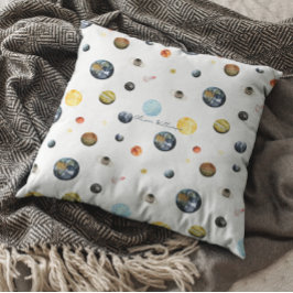 Planeten Zonnestelsel Gepersonaliseerde Baby Kussen