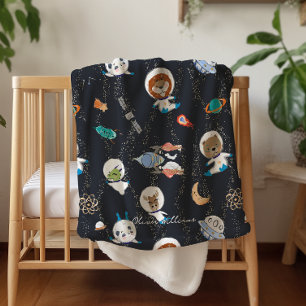 Planeten Zonnestelsel Gepersonaliseerde Baby Sherpa Deken