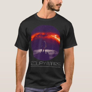 Planeten Zonnestelsel Ruimte Bezetten Mars Science T-shirt