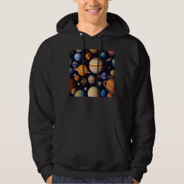 Planetenpatroon Hoodie