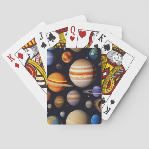 Planetenpatroon Pokerkaarten